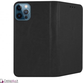 Telone grynos odos dėklas - juodas (Apple Iphone 12 Pro Max)